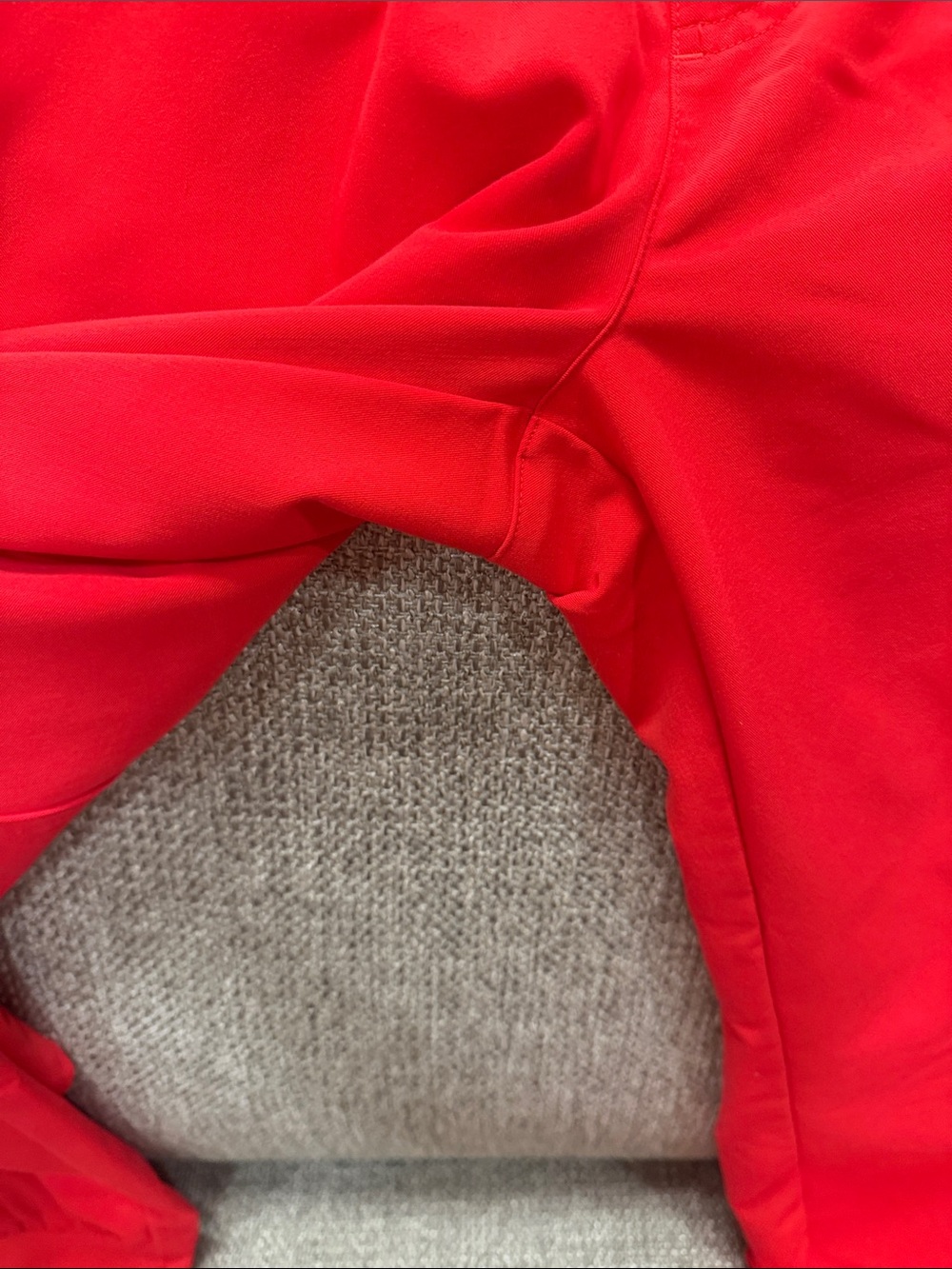 Women's Red Cargo Jogger Pants - Elastic Waist & Drawstring - Picture 2 of 8